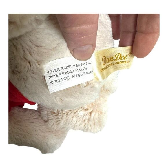 Peter Rabbit Movie 13” Sitting Plush Red Coat Dan Dee Collector's Choice 2020 - Picture 7 of 7